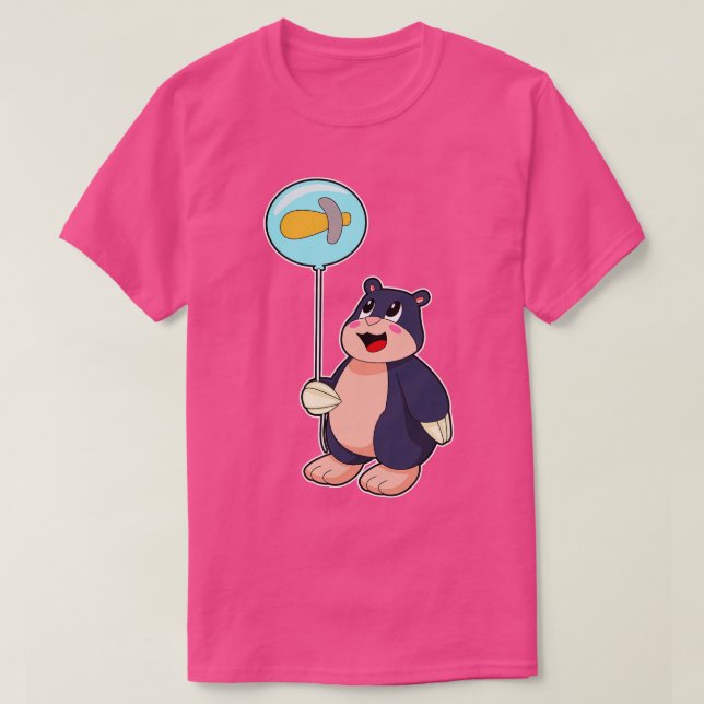 Mole Hammer Balloon T-Shirt (Design Front)