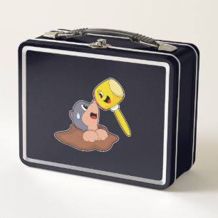 Mole Hammer Metal Lunch Box