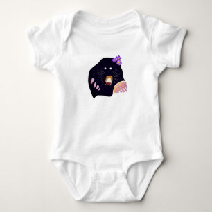 Mole Jersey Bodysuit, White Baby Bodysuit