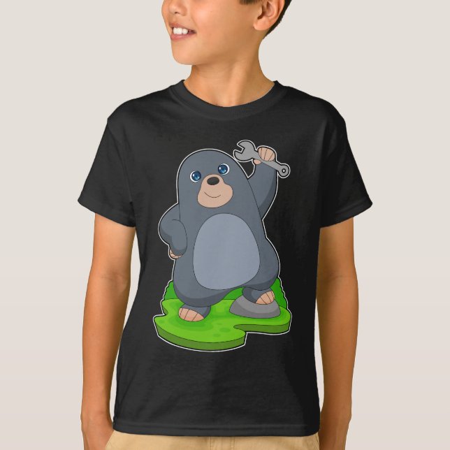 Mole Mechanic Wrench T-Shirt (Front)