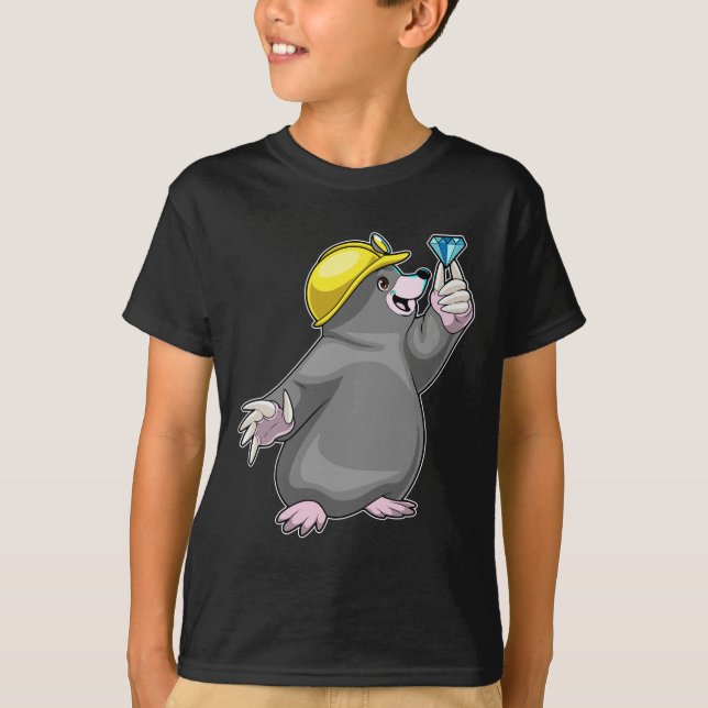Mole Miner Jewel Mining T-Shirt (Front)