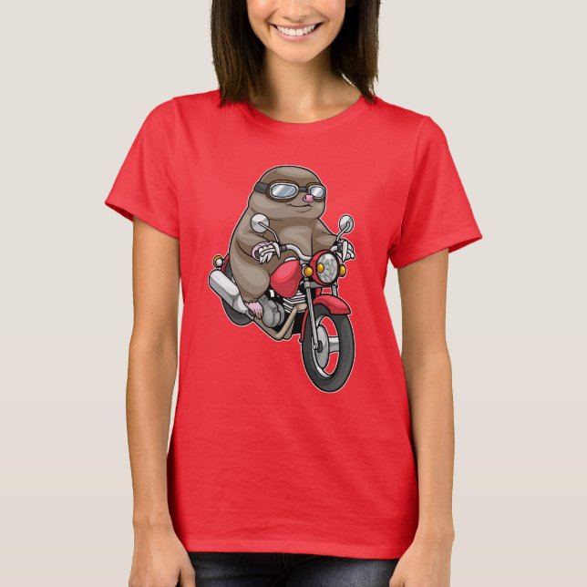 Mole Motorcycle T-Shirt (Front)
