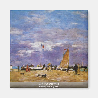 Mole Of Deauville By Boudin Eugène Magnet