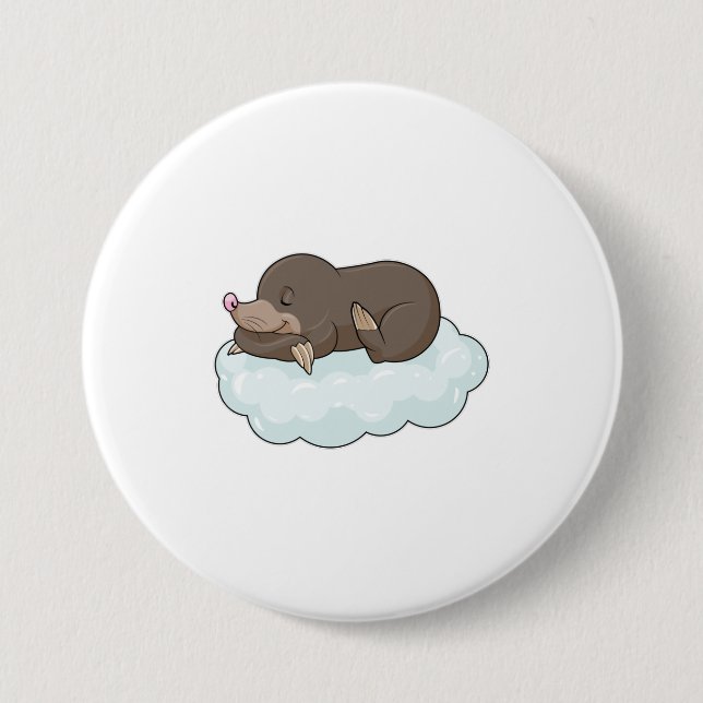 Mole on Clouds 7.5 Cm Round Badge (Front)