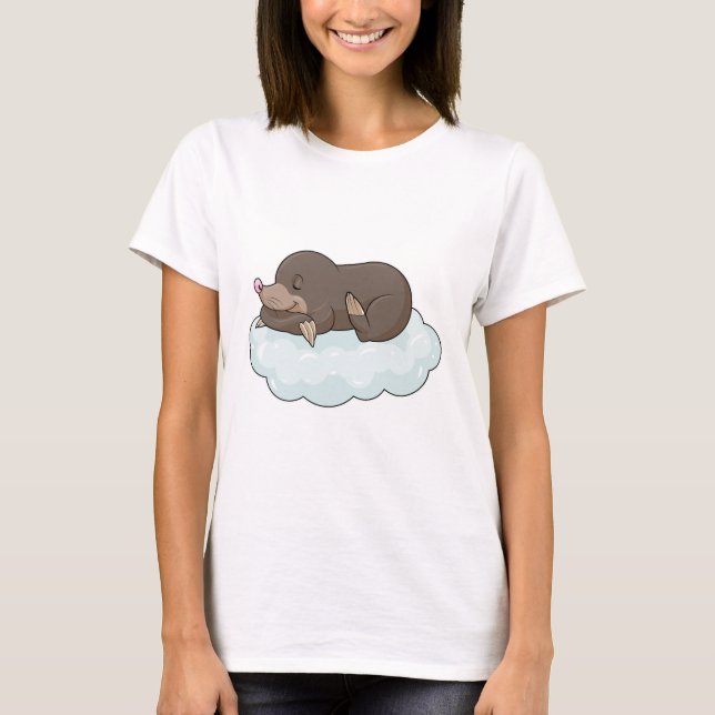Mole on Clouds T-Shirt (Front)