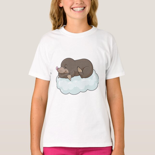 Mole on Clouds T-Shirt (Front)