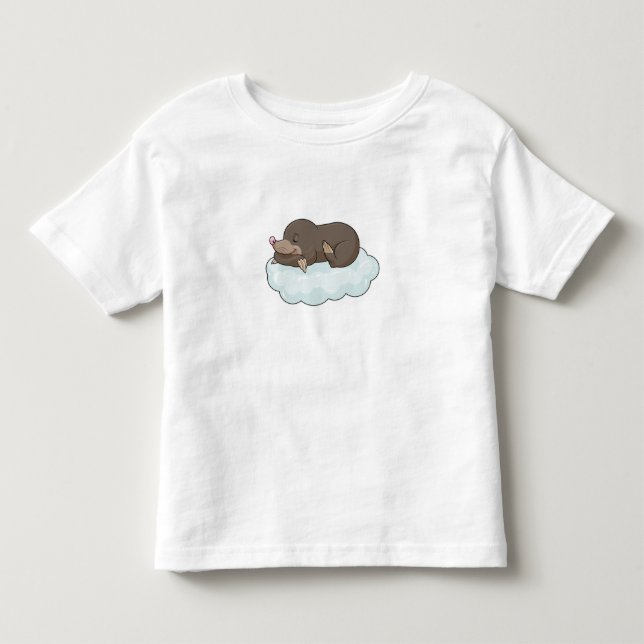 Mole on Clouds Toddler T-Shirt (Front)