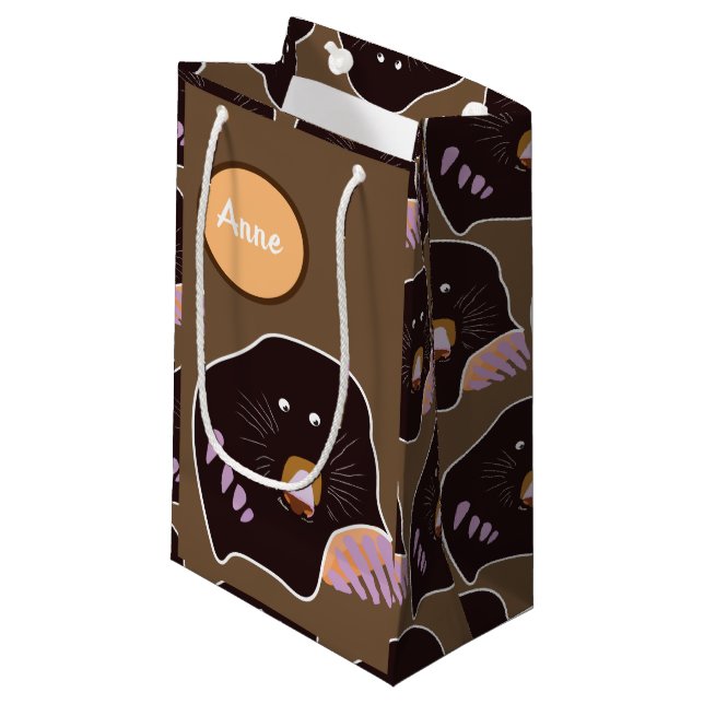 Mole Personalised  Custom Gift Bag (Front Angled)
