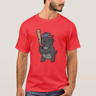 Mole plays Baseball Animal Mound gift T-Shirt