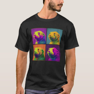 Mole Rat Pop Illustration Colourful Animal Women T-Shirt
