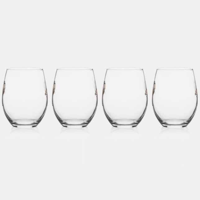 Mole Red wine Stemless Wine Glass (Left)