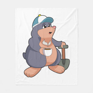 Mole Shovel Fleece Blanket