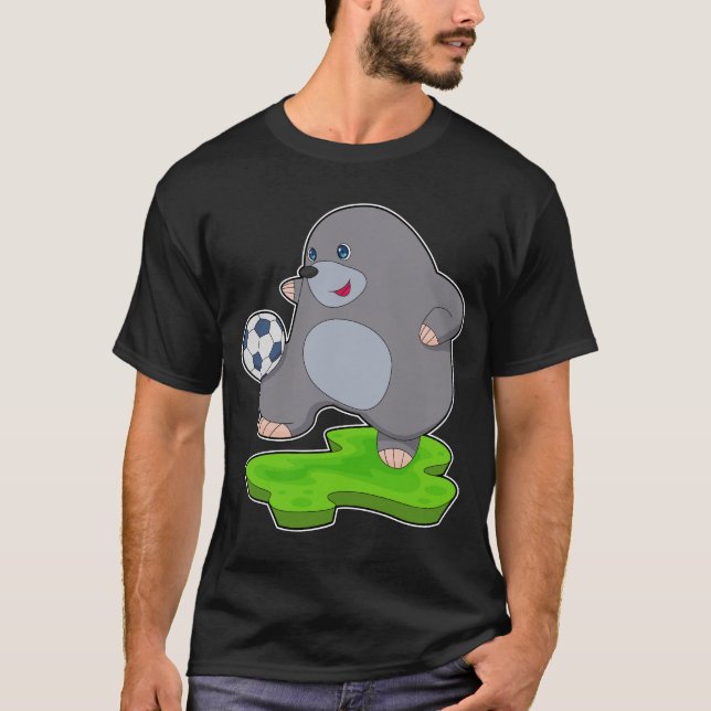 Mole Soccer player Soccer Sports T-Shirt (Front)