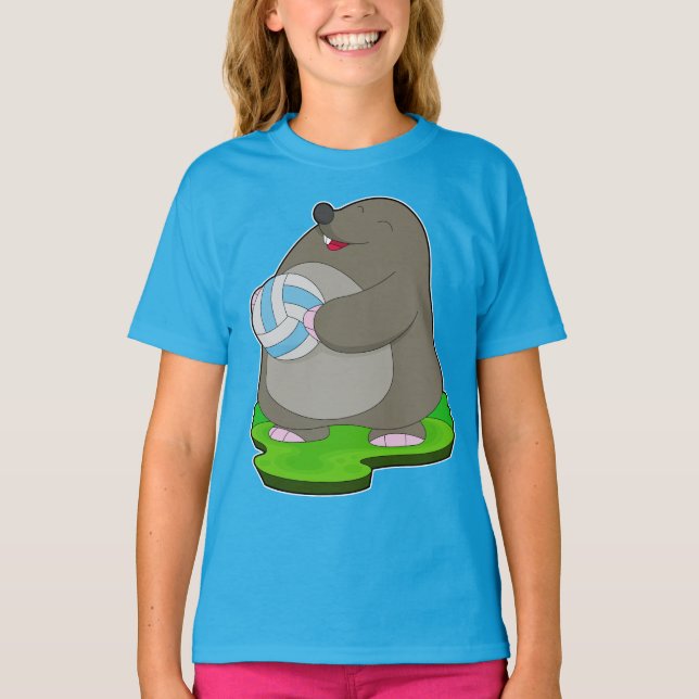 Mole Volleyball player Volleyball T-Shirt (Front)