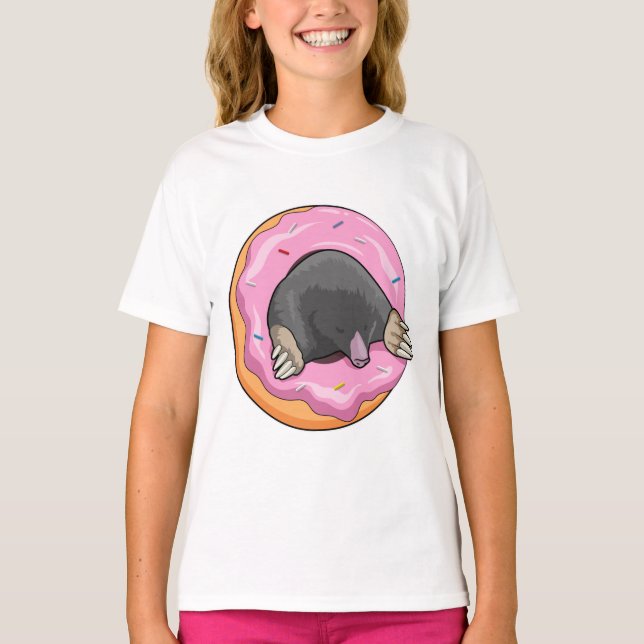 Mole with Donut T-Shirt (Front)