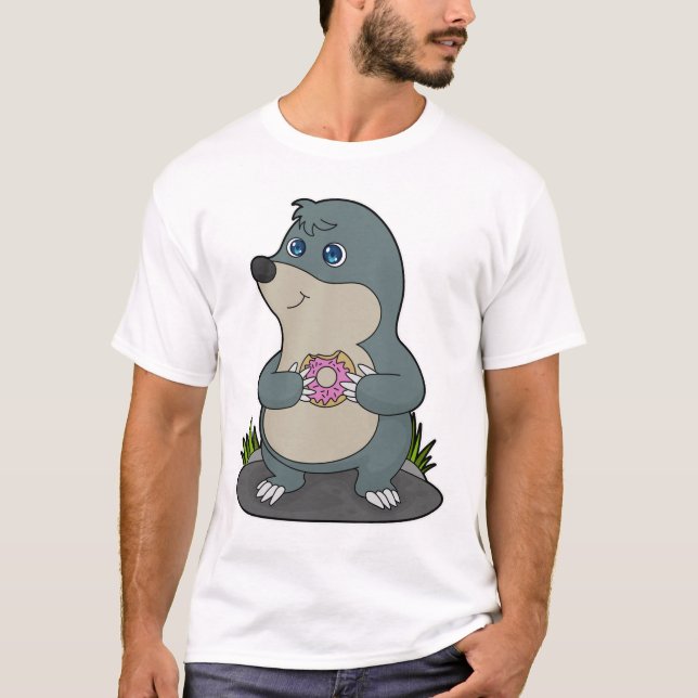 Mole with Donut T-Shirt (Front)