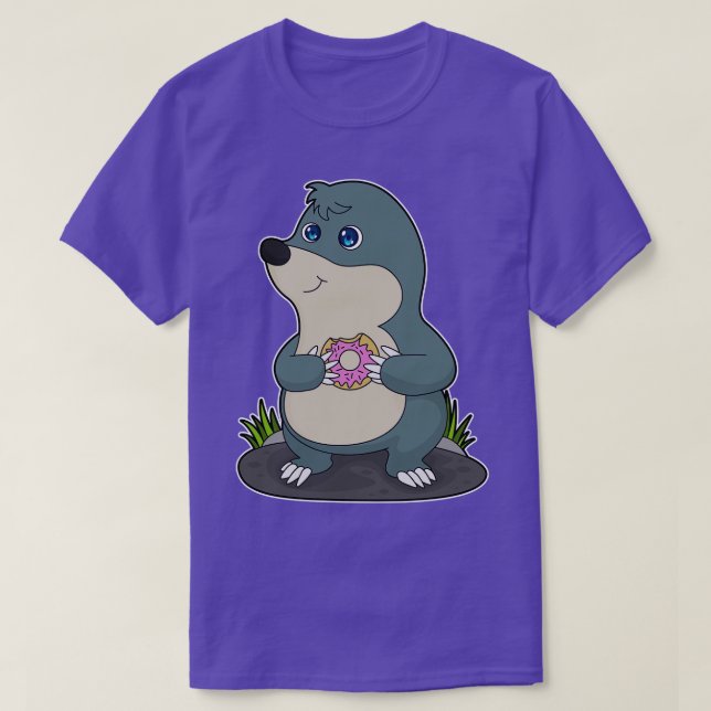 Mole with Doughnut T-Shirt (Design Front)