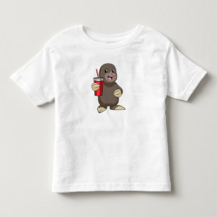 Mole with Drinking mug Toddler T-Shirt