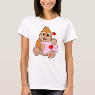Mole with Heart Envelope T-Shirt