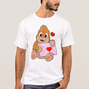 Mole with Heart Envelope T-Shirt