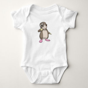 Mole with Magnifying glass Baby Bodysuit