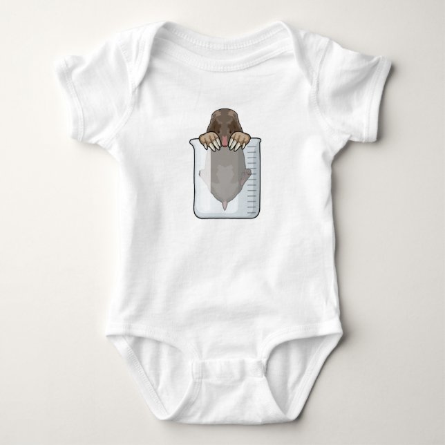 Mole with Measuring cup Baby Bodysuit (Front)
