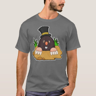 Mole with Molehill Hat T-Shirt