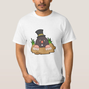 Mole with Molehill & Hat T-Shirt