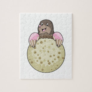 Mole with Moon Jigsaw Puzzle