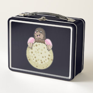 Mole with Moon Metal Lunch Box