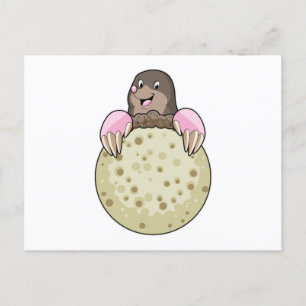 Mole with Moon Postcard