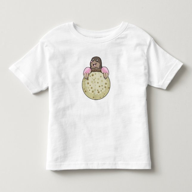 Mole with Moon Toddler T-Shirt (Front)