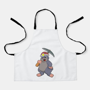 Mole with Pickaxe Apron