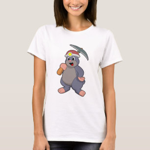 Mole with Pickaxe T-Shirt