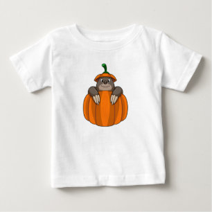Mole with Pumpkin Baby T-Shirt