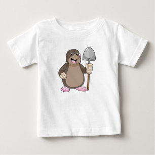 Mole with Shovel Baby T-Shirt