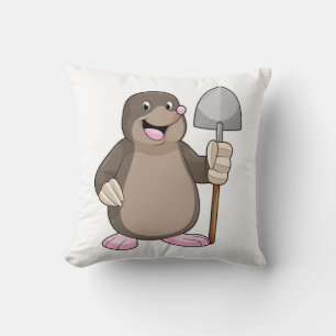 Mole with Shovel Cushion
