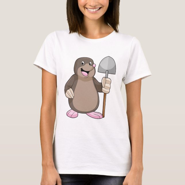 Mole with Shovel T-Shirt (Front)
