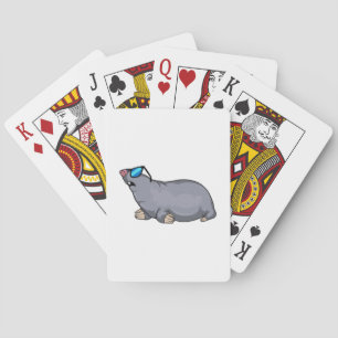 Mole with Sunglasses Playing Cards