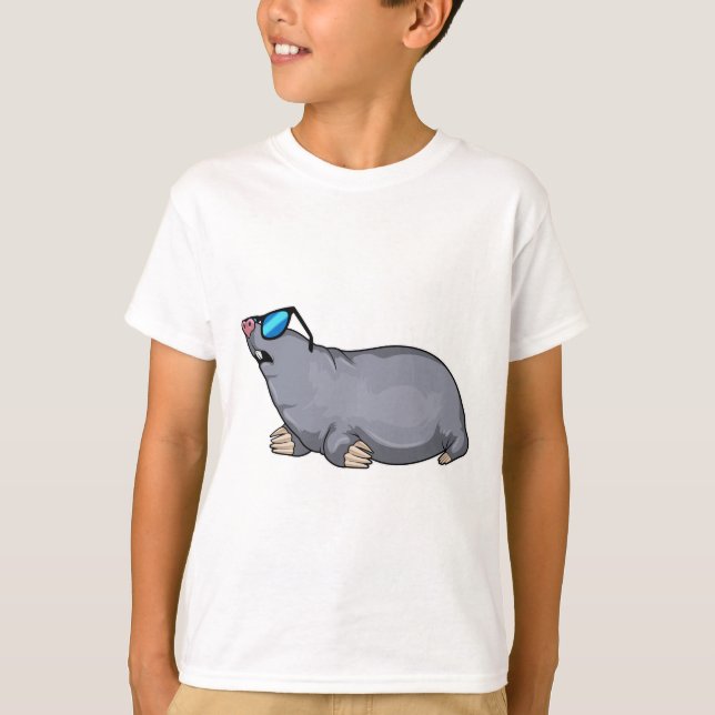 Mole with Sunglasses T-Shirt (Front)
