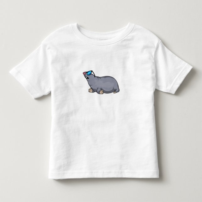 Mole with Sunglasses Toddler T-Shirt (Front)