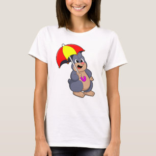 Mole with Umbrella T-Shirt
