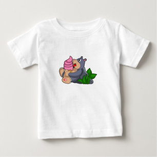 Mole with Waffle ice cream Baby T-Shirt