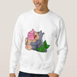 Mole with Waffle ice cream Sweatshirt