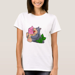 Mole with Waffle ice cream T-Shirt