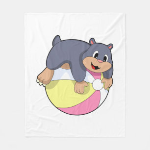 Mole with Water polo.PNG Fleece Blanket