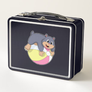 Mole with Water polo.PNG Metal Lunch Box