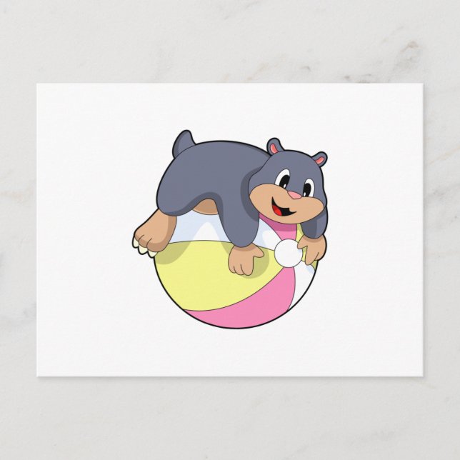 Mole with Water polo.PNG Postcard (Front)