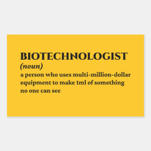 Molecular Biologist Funny Definition Rectangular Sticker