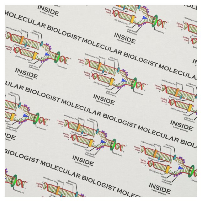 Molecular Biologist Inside DNA Replication Fabric (Swatch)
